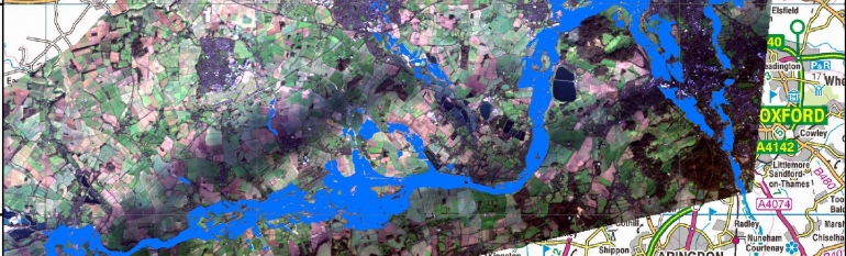 The Environment Agency in England, UK, uses satellite imagery to target recovery measures on flooded areas