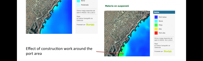 The City of Barcelona uses a satellite-based service to monitor coastal water quality